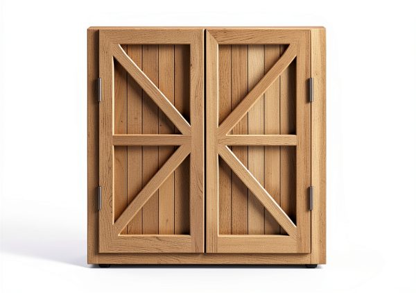 COZLMHJ Wood Saloon Swing Door Country Style Automatic-1