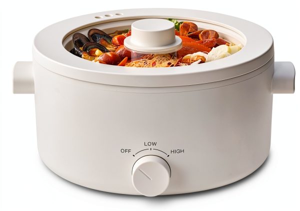 Olayks Electric Hot Pot 3L Ceramic Non-Stick Digital Touch-0