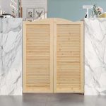 S&Z TOPHAND Wood Swinging Doors Country Style Louvered-0