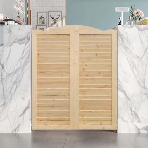 S&Z TOPHAND Wood Swinging Doors Country Style Louvered-0