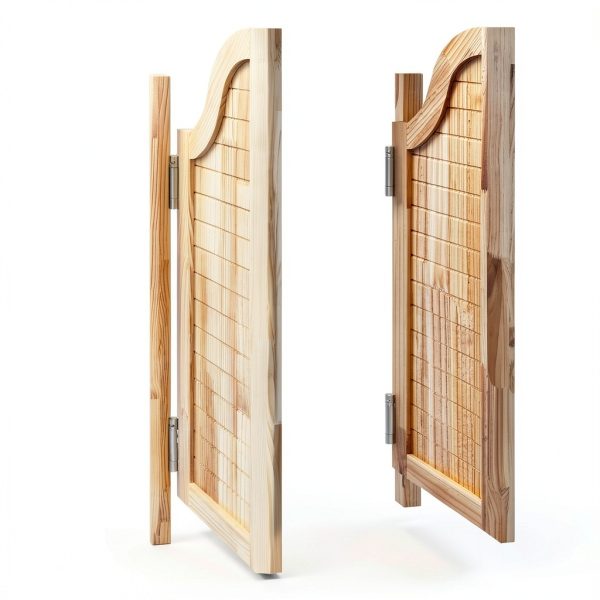 Eapmic Swinging Doors Pine Wood Auto Close Modern Style-7