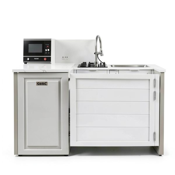 OtaniReno Swinging Door White Modern Solid Wood Privacy-4