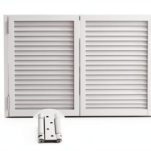 Xzomystify Solid Wood Swinging Doors Cafe Style Gray White-0