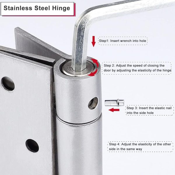ENWINDXS Pine Wood Swinging Door Auto Close Hinged-5