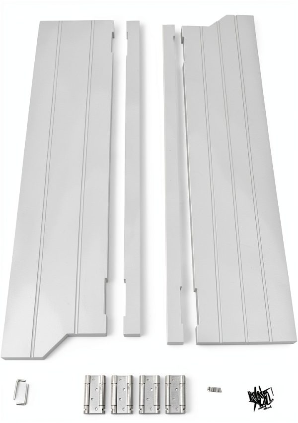Bulelula Swinging Doors Solid Wood Modern Style White-8