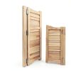 InnaMall Modern Swinging Door Pine Wood Stainless Steel-7