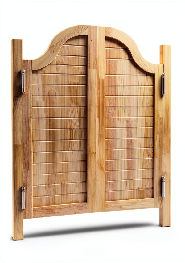 Eapmic Swinging Doors Pine Wood Auto Close Modern Style-1