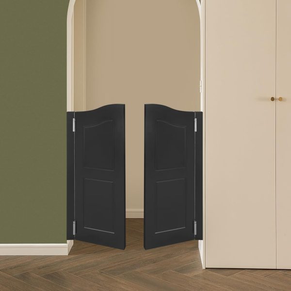 InnaMall Modern Swinging Door Pine Stainless Steel Home-7