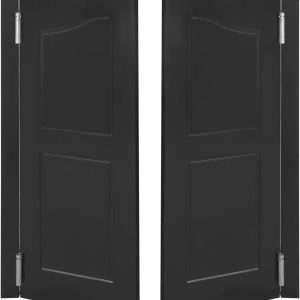 InnaMall Modern Swinging Door Pine Stainless Steel Home-0