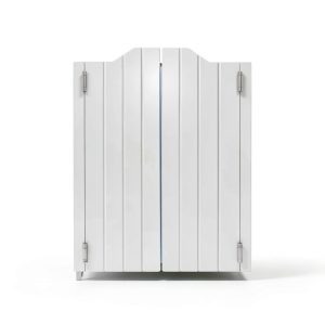 Bulelula Swinging Doors Solid Wood Modern Style White-0
