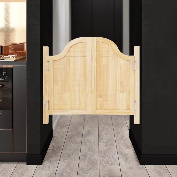 Eapmic Swinging Doors Pine Wood Auto Close Modern Style-2