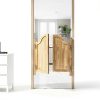 Eapmic Swinging Doors Pine Wood Auto Close Modern Style-2