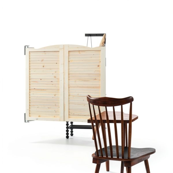 S&Z TOPHAND Wood Swing Cafe Louvered Doors Country Style-5