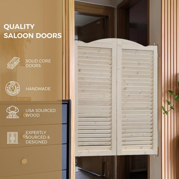 S&Z TOPHAND Wood Swing Cafe Louvered Doors Country Style-2