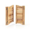 InnaMall Modern Swinging Door Pine Wood Stainless Steel-8
