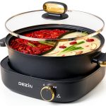 DEZIN Electric Hot Pot 4L Dual Flavor Manual Touch Control-0