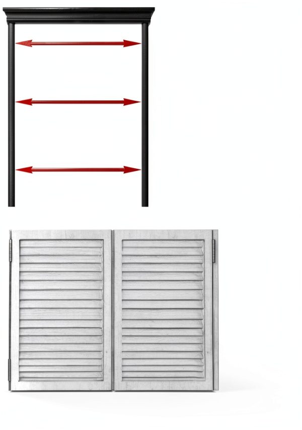 Xzomystify Solid Wood Swinging Doors Cafe Style 36in Height-4