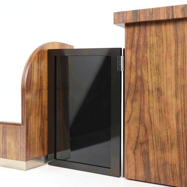 Unnsiapit Modern Swing Door Stainless Steel Wood Privacy-1