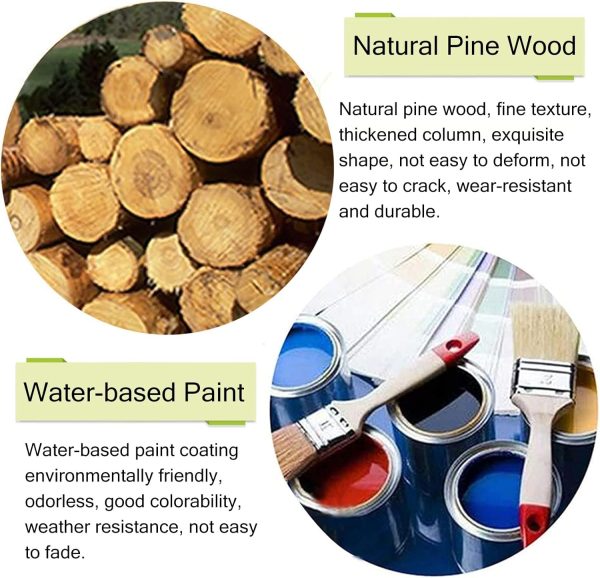 ENWINDXS Pine Wood Swinging Door Auto Close Hinged-1
