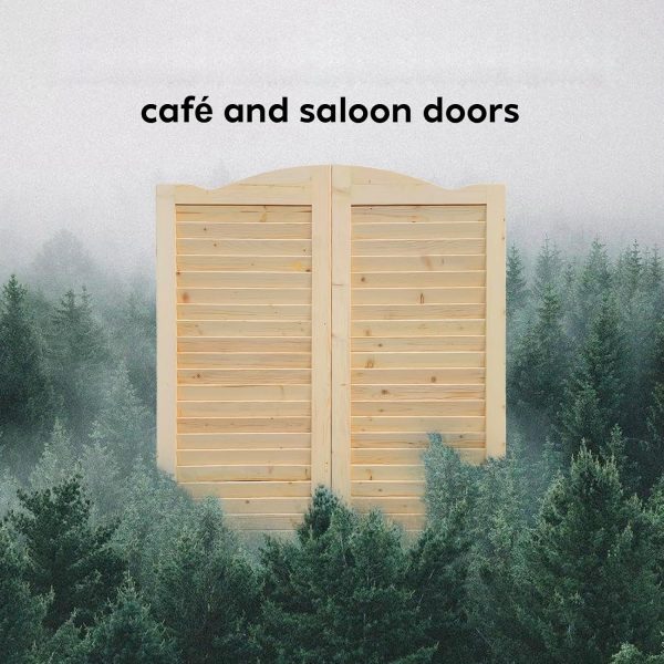 S&Z TOPHAND Wood Swinging Doors Country Style Louvered-2