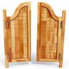 Eapmic Modern Swinging Doors Pine Wood Auto Close Hinges-0