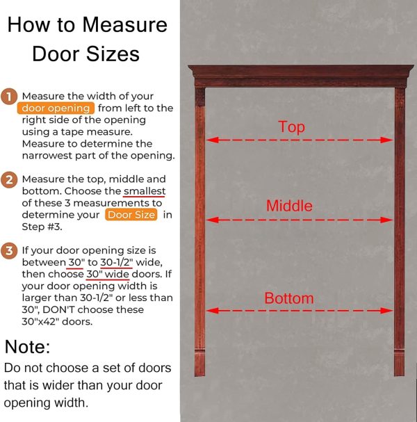 ENWINDXS Pine Wood Swinging Door Auto Close Hinged-3