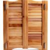 InnaMall Modern Swinging Door Pine Wood Stainless Steel-3