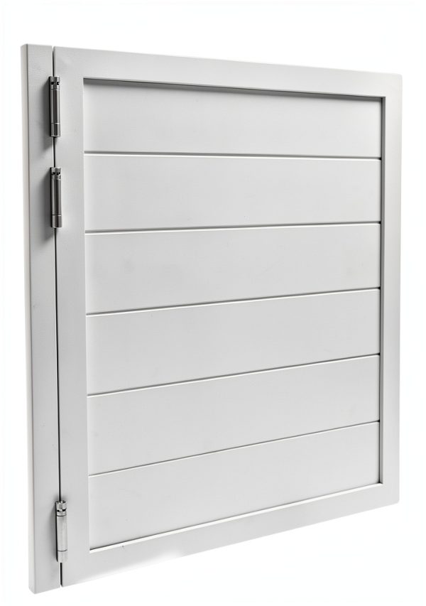 OtaniReno Swinging Door White Modern Solid Wood Privacy-1
