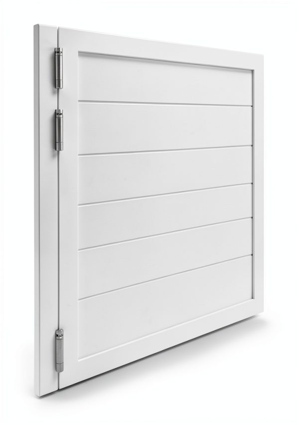 OtaniReno Swinging Door White Modern Solid Wood Privacy-7