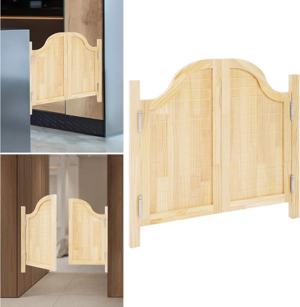 Eapmic Swinging Doors Pine Wood Auto Close Modern Style-8