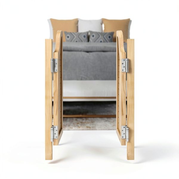 Eapmic Swinging Doors Pine Wood Auto Close Modern Style-2