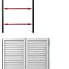 Xzomystify Solid Wood Swinging Doors Pine 180 Degree Reset-4