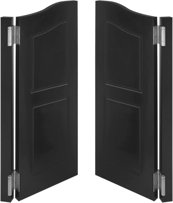 InnaMall Modern Swinging Door Pine Stainless Steel Home-4