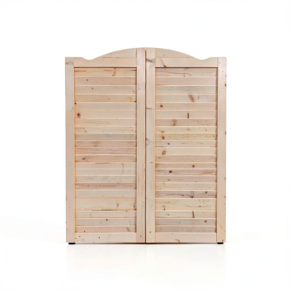 S&Z TOPHAND Wood Swinging Cafe Doors Louvered Style-2