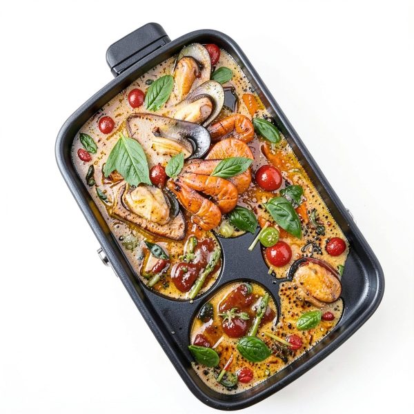 Joydeem Electric Hot Pot 3-in-1 Green Metal-1