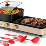 Electric Hot Pot aoran kitchen Aluminum 2‑in‑1-0