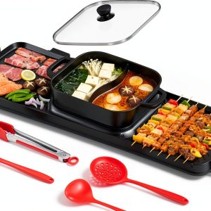 Electric Grill Hot Pot Combo 29in by Pavo-0