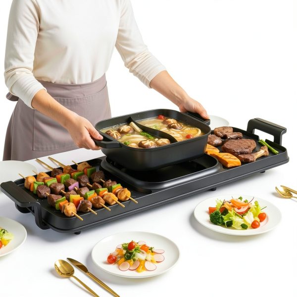 Electric Grill Hot Pot Combo 29in by Pavo-1