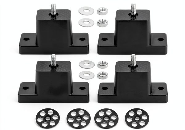 Rubber Vibration Isolator Mounting Bracket MAOPINER Set of 4-0