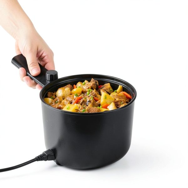 TopWit Electric Hot Pot 1.5L Non‑Stick Glass Cooker Dual Power-3