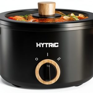 Hytric Black 2.6Qt Electric Hot Pot Non‑Stick 700W Touch Control-0