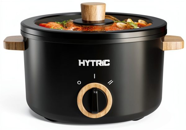 Hytric Black 2.6Qt Electric Hot Pot Non‑Stick 700W Touch Control-0