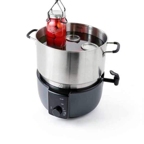 Ball 21-Quart Electric Water Bath Canner Silver Stainless Steel-3
