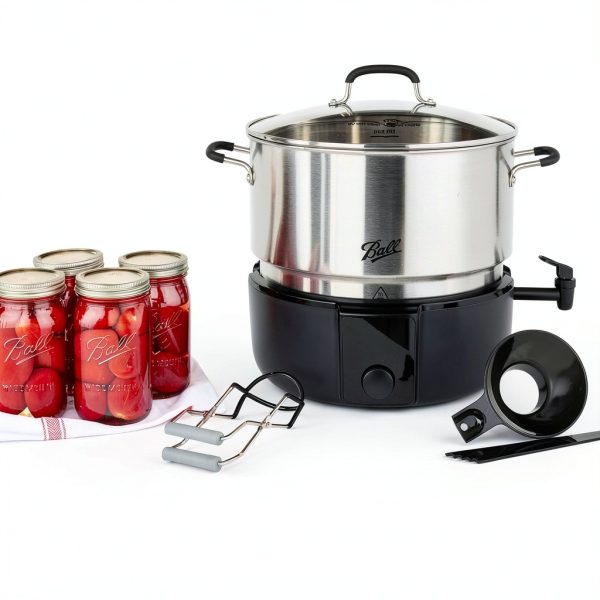 Ball 21-Quart Electric Water Bath Canner Silver Stainless Steel-5