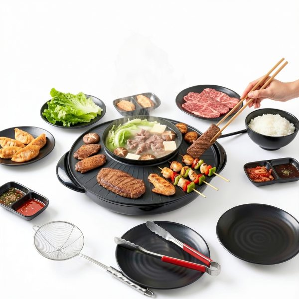 Electric Hot Pot OVENTE GH1033B Black 1200W Multi‑Function Grill-3