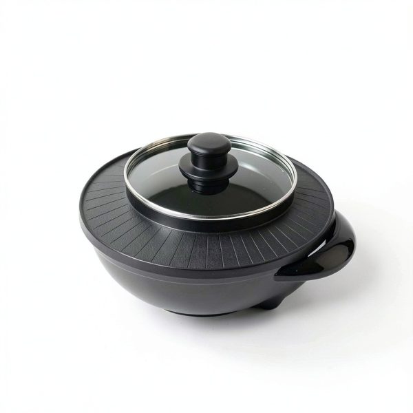 Electric Hot Pot OVENTE GH1033B Black 1200W Multi‑Function Grill-5