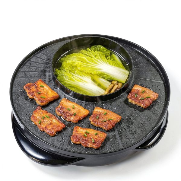 Electric Hot Pot OVENTE GH1033B Black 1200W Multi‑Function Grill-6