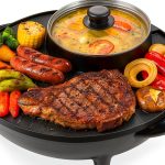 Electric Hot Pot OVENTE GH1033B Black 1200W Multi‑Function Grill-0