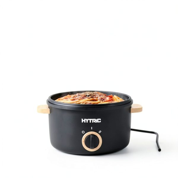 Hytric Black 2.6Qt Electric Hot Pot Non‑Stick 700W Touch Control-7