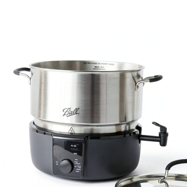 Ball 21-Quart Electric Water Bath Canner Silver Stainless Steel-2